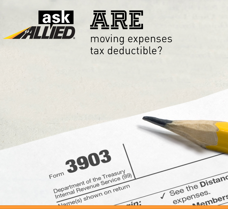 are moving expenses tax deductible