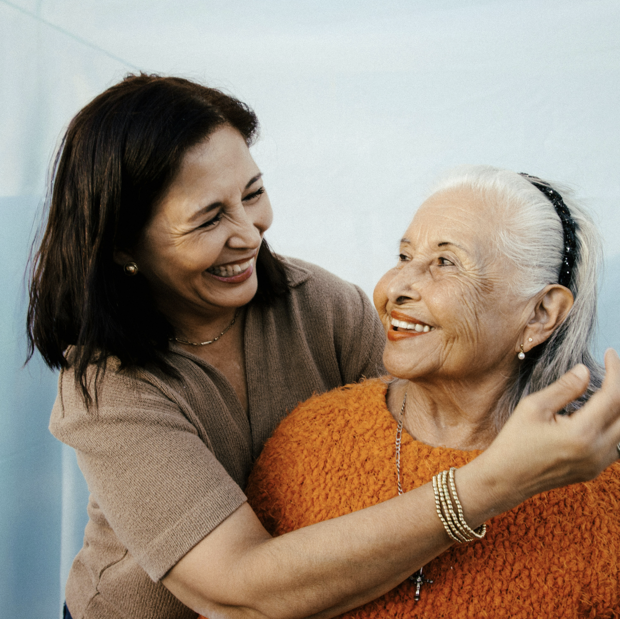 A photo of two woman