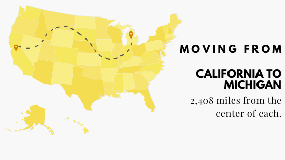 CA-MI Moving from California to Michigan