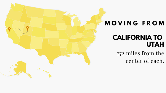 CA-UT Moving to Utah from California