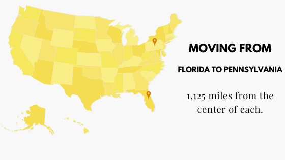 Moving from Florida to Pennsylvania