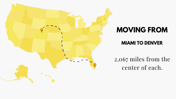 Moving from Miami to Denver