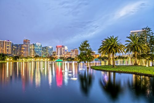 Orlando, Florida at night