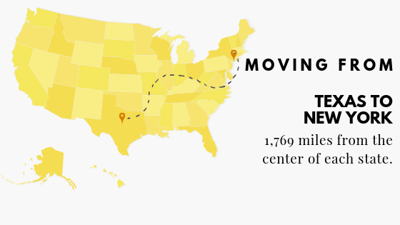 Moving to New York from Texas