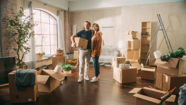 Couple moving into home