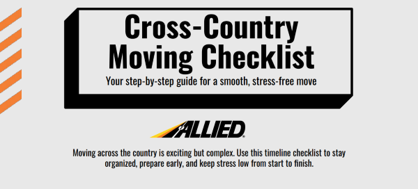 Cross Country Moving Checklist
