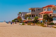 Beach houses in San Diego, California