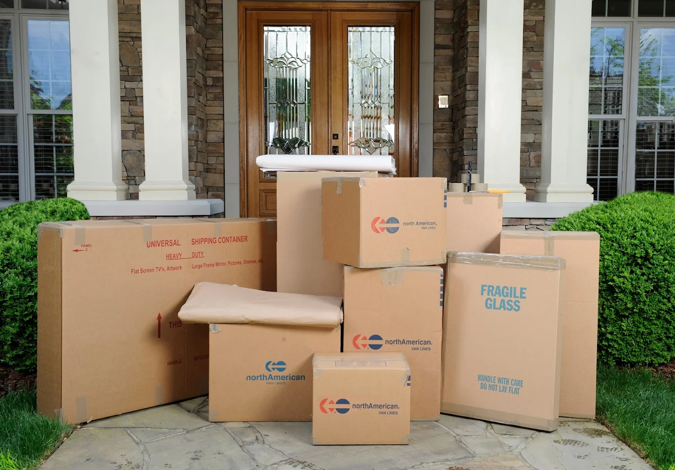 North American moving boxes