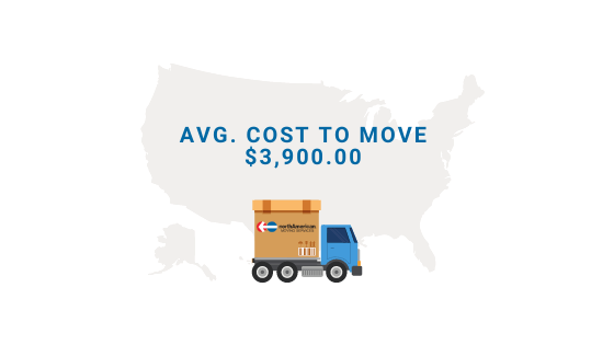Cost of moving from Illinois to Arizona on average is 3,900 US dollars