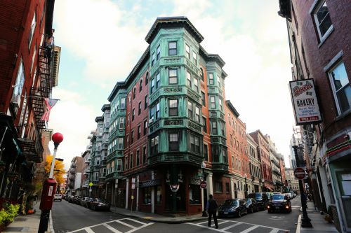 Concrete buildings in Boston, MA