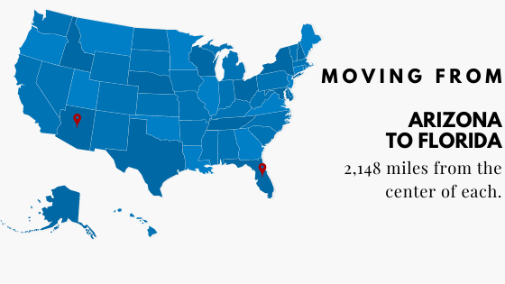 Moving from Arizona to Florida