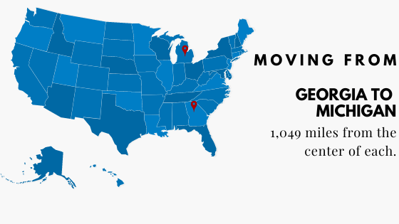 Moving from Georgia to Michigan